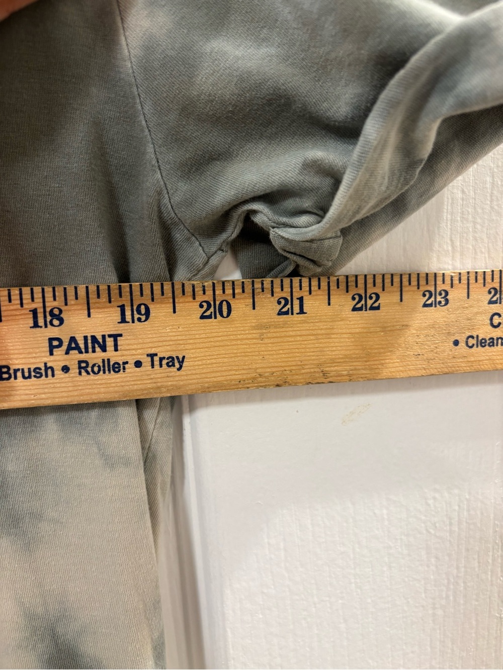 Zara Oversized Crew Neck Cuffed Sleeve Tie-Dye Olive Short Sleeve T Shirt M - Picture 5 of 6